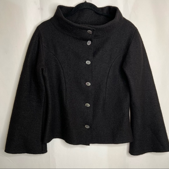 Beyond Threads Alpaca and Wool Blend button Up Long Sleeve Jacket Size Small - Picture 1 of 9
